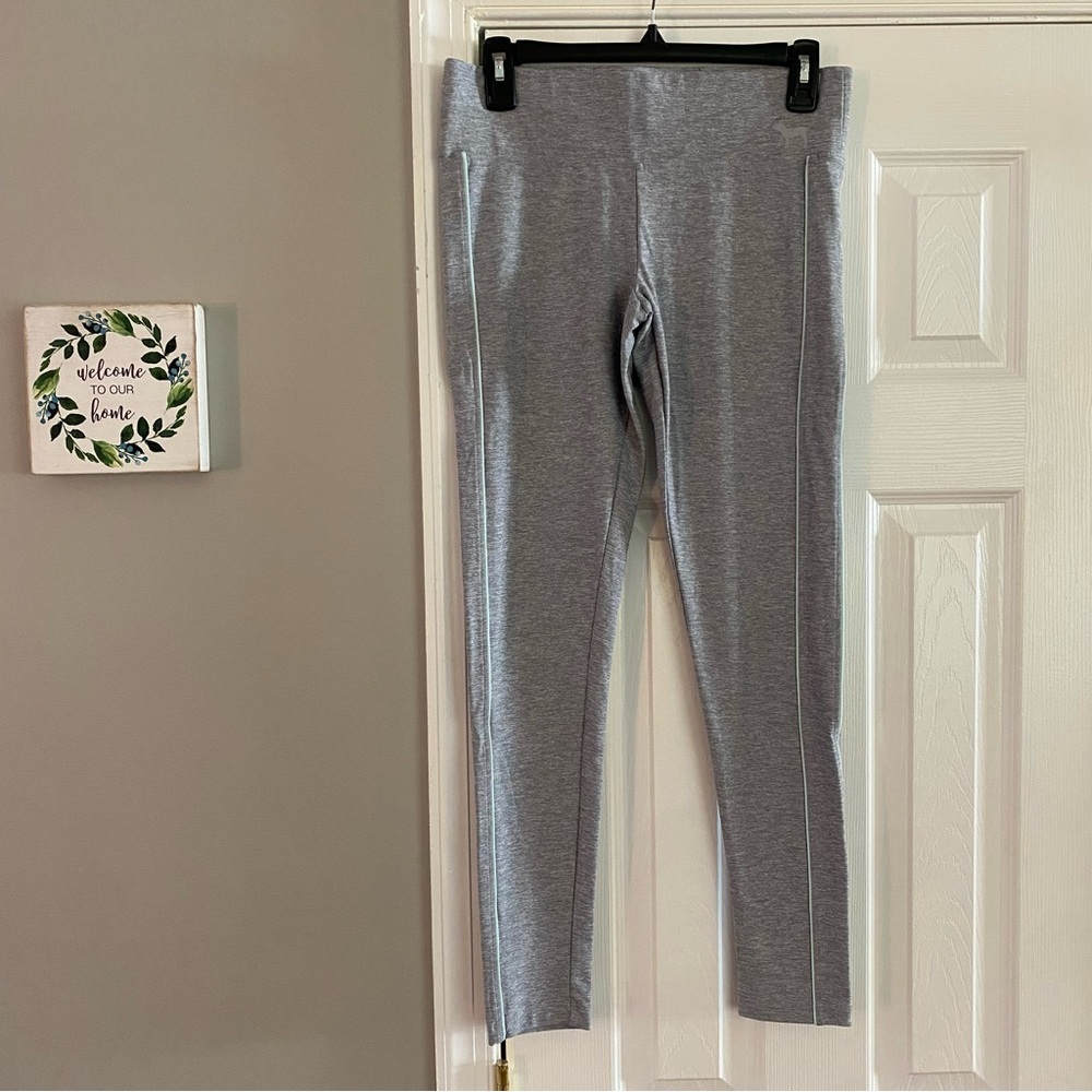 Victorias Secret PINK Yoga Leggings Gray Mint Green Athletic Pant Small VS